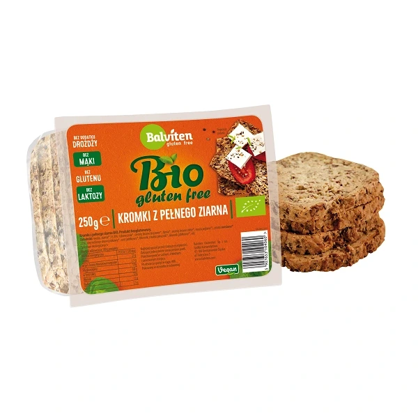 Balviten chleb z pełnego ziarna krojony bezglutenowy bio 250 g