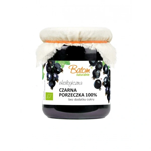 Batom czarna porzeczka 100 % bez dodatku cukrów bio 260 g