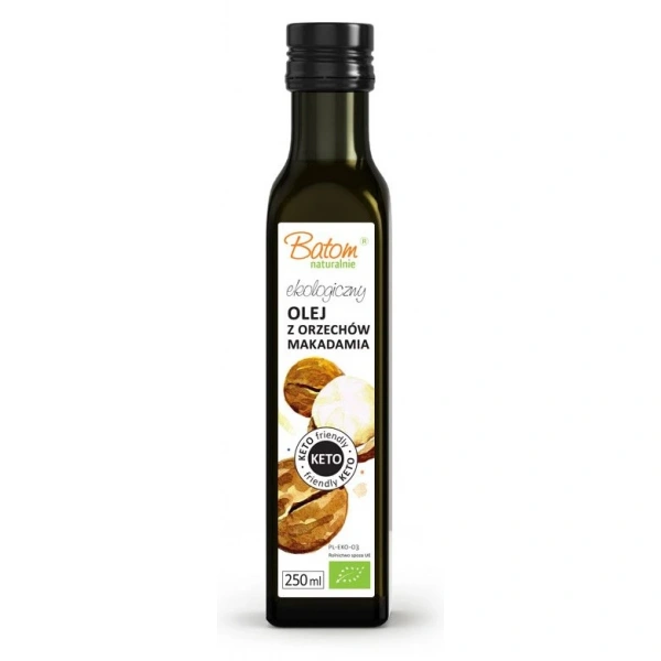 Batom olej z orzechów makadamia virgin keto bio 250 ml