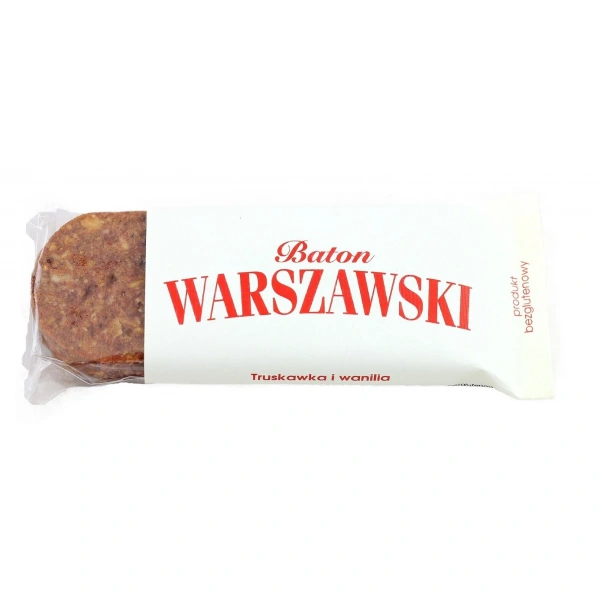 Baton baton truskawkowy z wanilią bezglutenowy 50 g