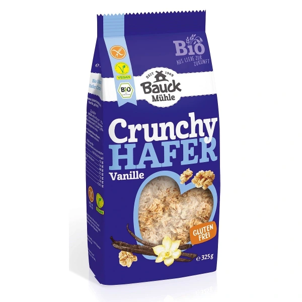 Bauck hof crunchy owsiane waniliowe bezglutenowe bio 325 g