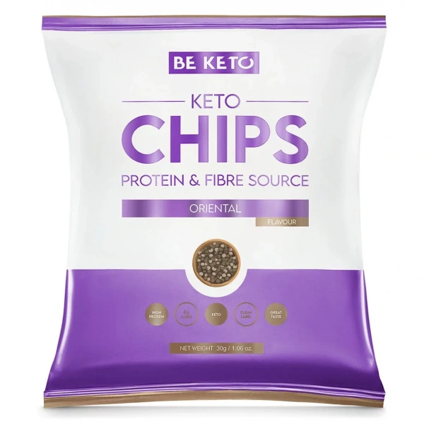 BeKeto Keto Chipsy pikantne orientalne 30g