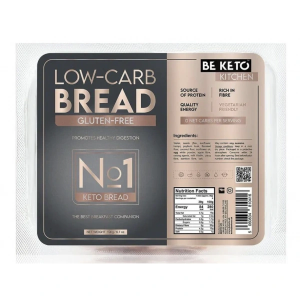 BeKeto Keto Chleb bezglutenowy 190g