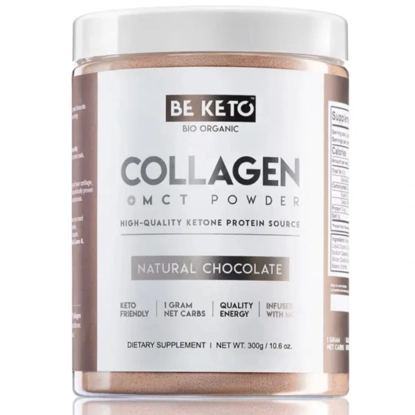 BeKeto Keto Kolagen z olejem MCT o smaku czekoladowym 300g