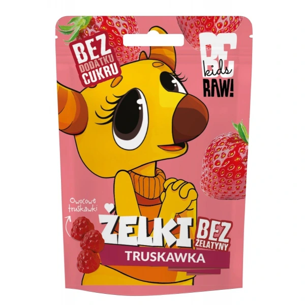 BeRAW Kids Żelki Truskawka Jabłko 35 g