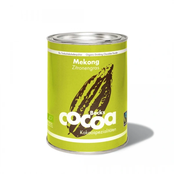 Becks cocoa czekolada do picia o smaku trawy cytrynowej fair trade bezglutenowa bio 250 g