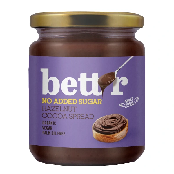 Bett'r krem orzechy laskowe & kakao bez dodatku cukrów bio 250 g