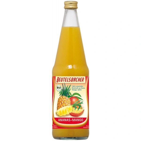 Beutelsbacher sok jabłko  ananas  mango bio 700 ml