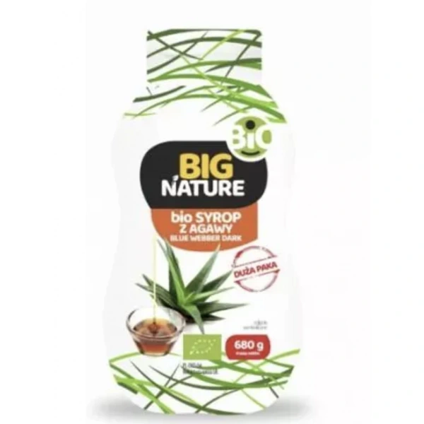 Big Nature Syrop z agawy blue webber dark bio 680g