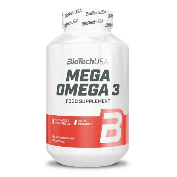 BioTech USA Mega Omega 3 180 kapsułek