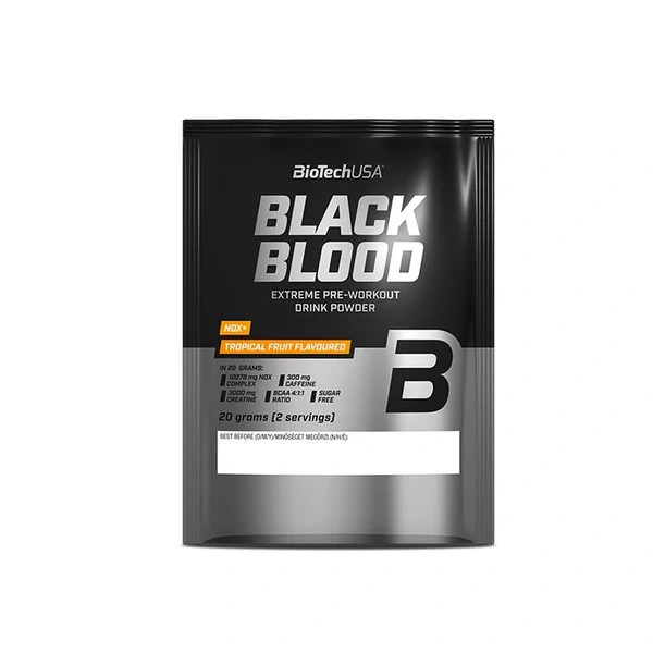 BioTech USA Black Blood NOX+20 g o smaku owoców tropikalnych