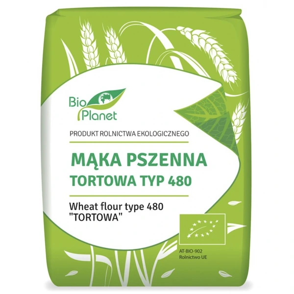 Bio Planet Mąka Pszenna Tortowa Typ 480 BIO 1 kg