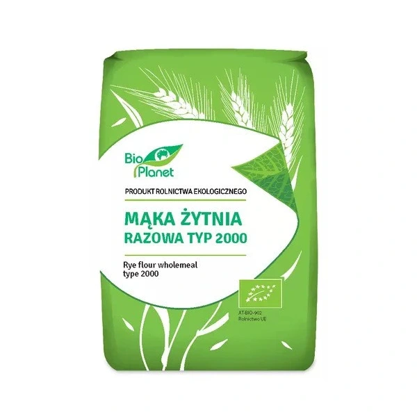 Bio Planet Mąka Żytnia Razowa Typ 2000 BIO 1 kg