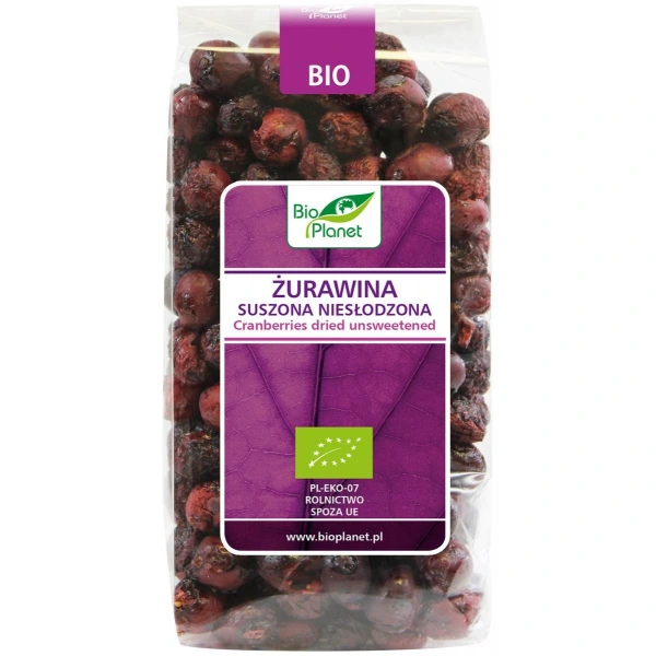 Bio Planet Żurawina Słodzona Sokiem Jabłkowym BIO 400 g