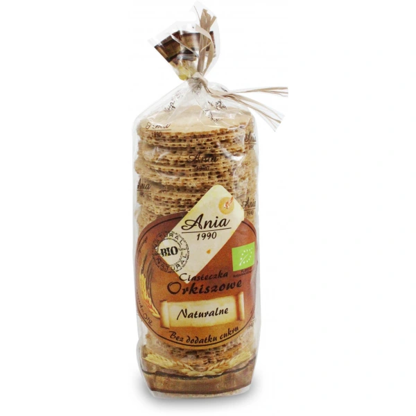 Bio ania ciastka orkiszowe naturalne bez dodatku cukrów bio 120 g