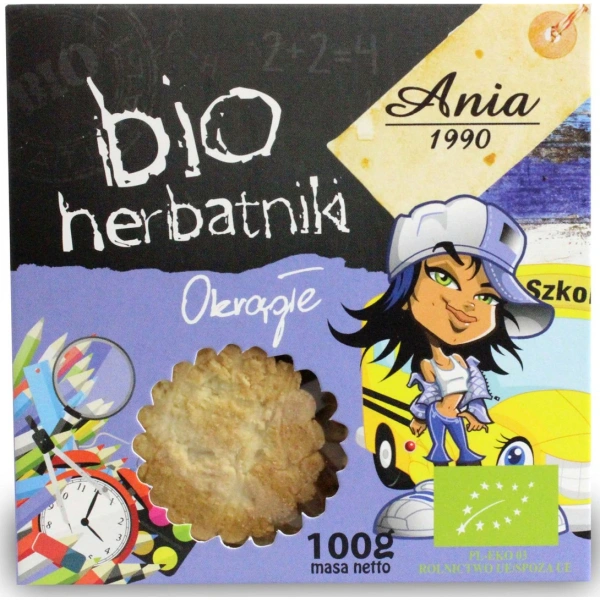 Bio ania herbatniki okrągłe bio 100 g