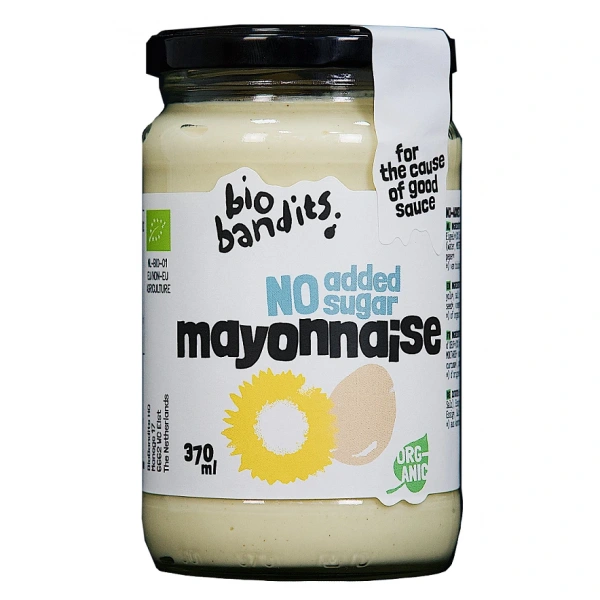 Bio bandits majonez jajeczny nie zawiera cukrów bio 370 ml