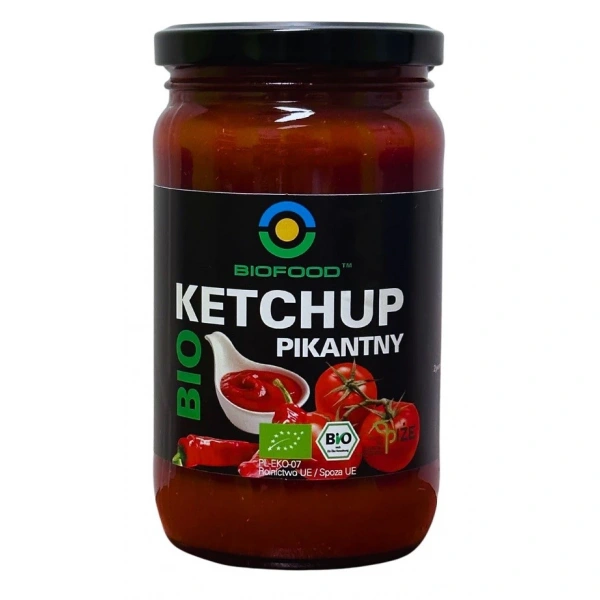 Bio food ketchup pikantny bezglutenowy bio 350 g