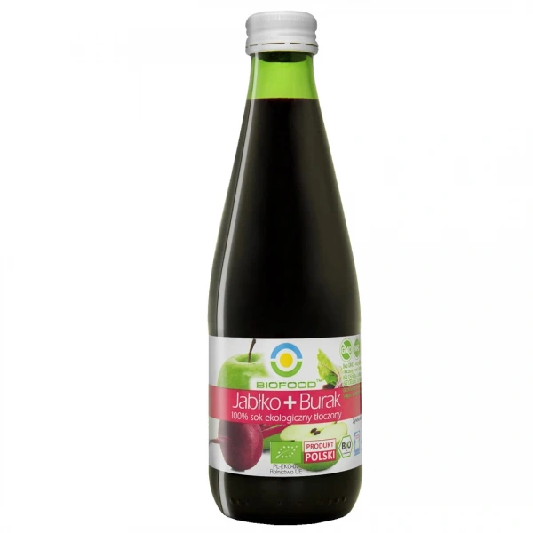 Bio food sok jabłkowo  buraczkowy nfc bezglutenowy bio 300 ml