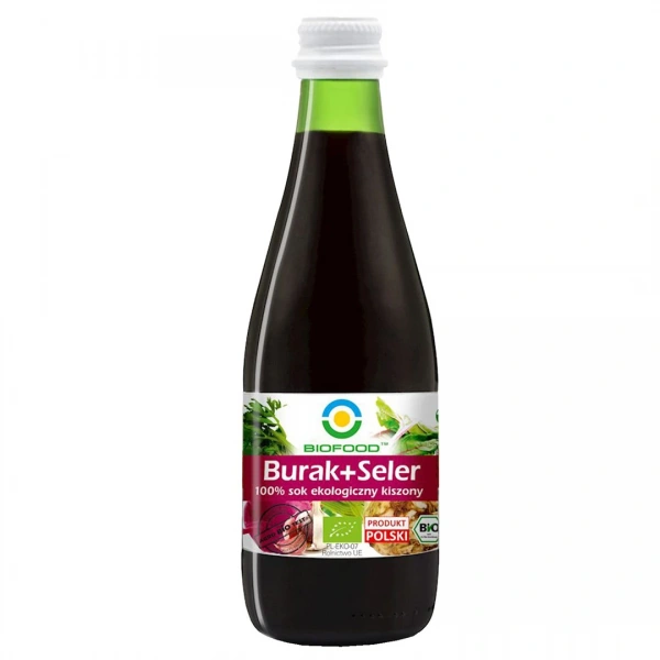 Bio food sok z buraków i selerów kiszonych nfc bezglutenowy bio 300 ml