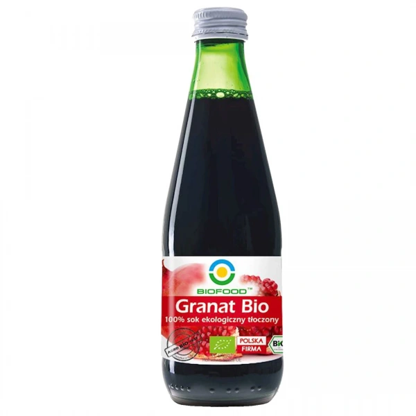 Bio food sok z granatu nfc bezglutenowy bio 300 ml