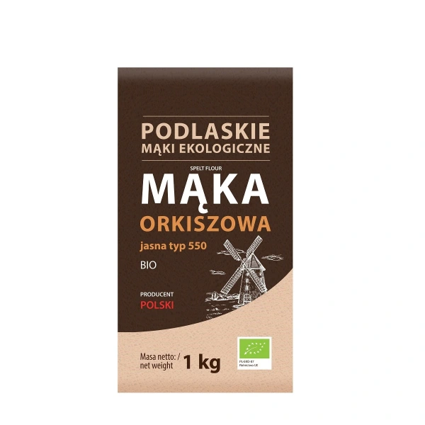 Bio life mąka orkiszowa jasna typ 550 bio 1 kg