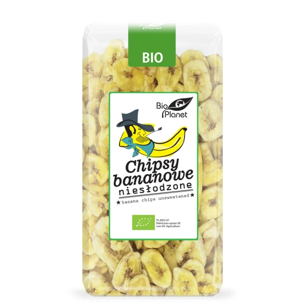 Bio planet chipsy bananowe niesłodzone bio 350 g