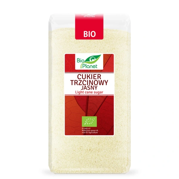 Bio planet cukier trzcinowy jasny bio 500 g