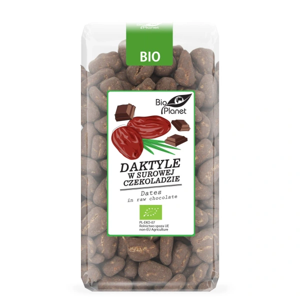 Bio planet daktyle w surowej czekoladzie bio 250 g