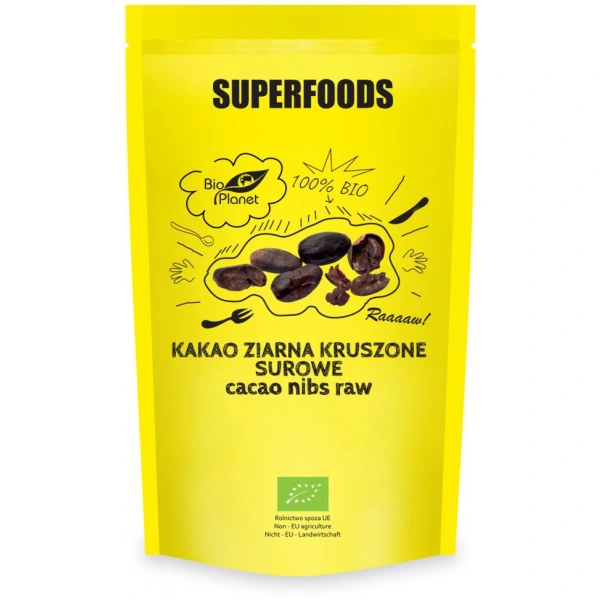 Bio planet kakao ziarna kruszone surowe bio 250 g