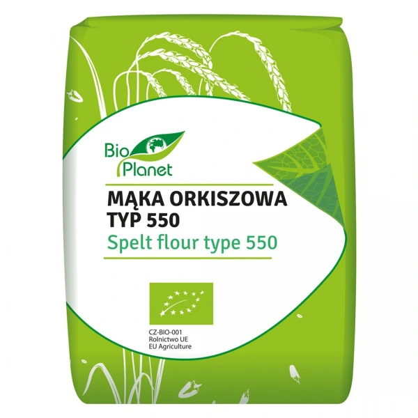 Bio planet mąka orkiszowa jasna typ 550 bio 1 kg