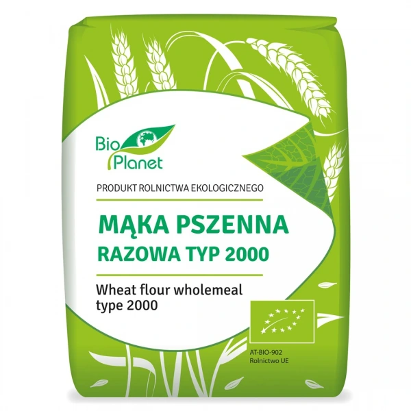 Bio planet mąka pszenna razowa typ 2000 bio 1 kg
