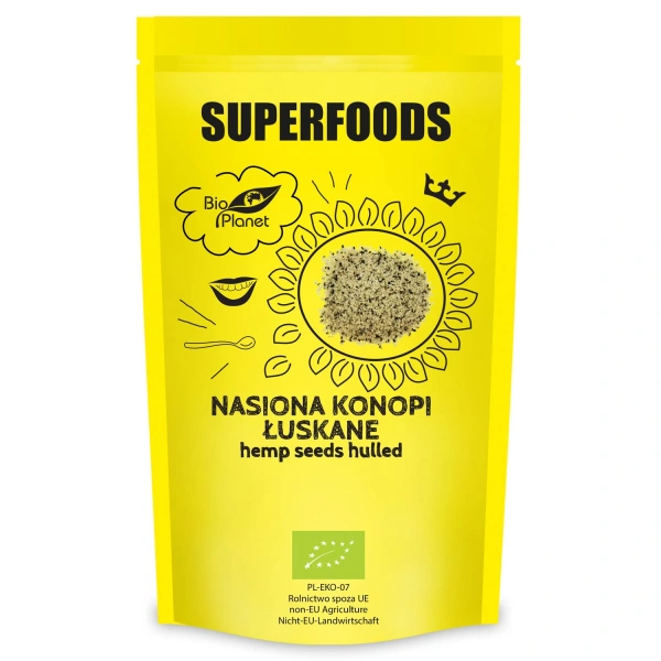 Bio planet nasiona konopi łuskane bio 200 g