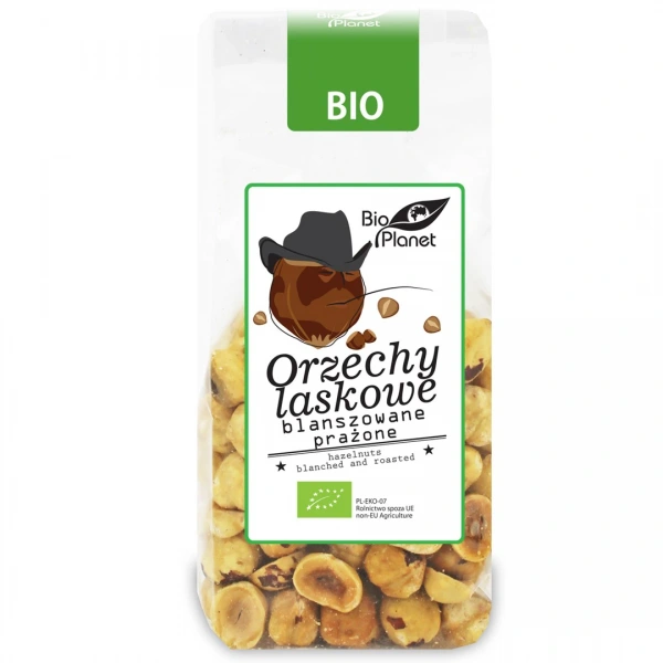 Bio planet orzechy laskowe blanszowane prażone bio 100 g