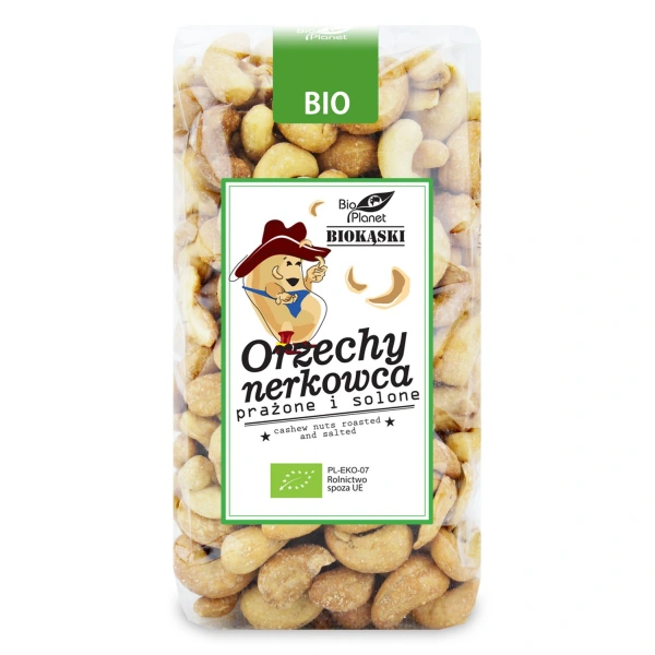 Bio planet orzechy nerkowca prażone i solone bio 350 g