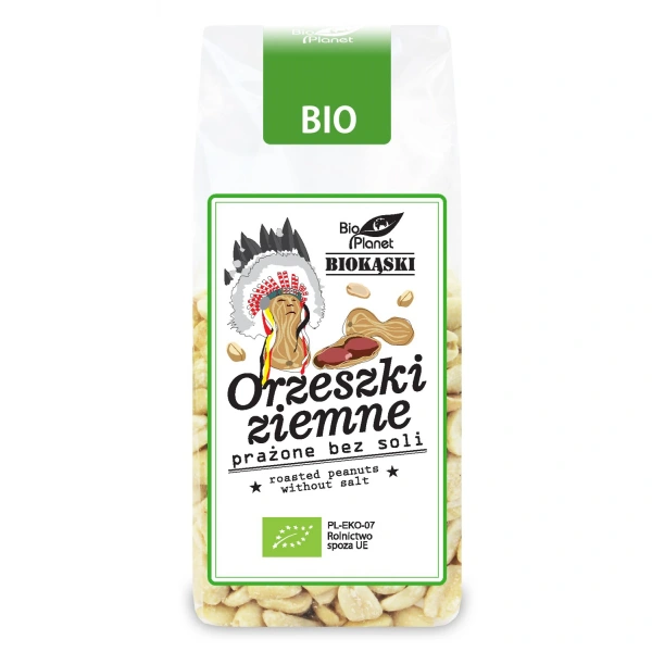 Bio planet orzeszki ziemne prażone bez soli bio 150 g