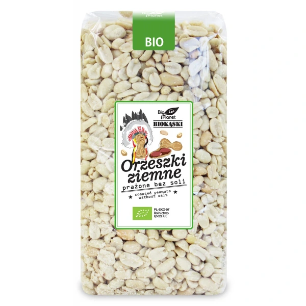 Bio planet orzeszki ziemne prażone bez soli bio 1 kg