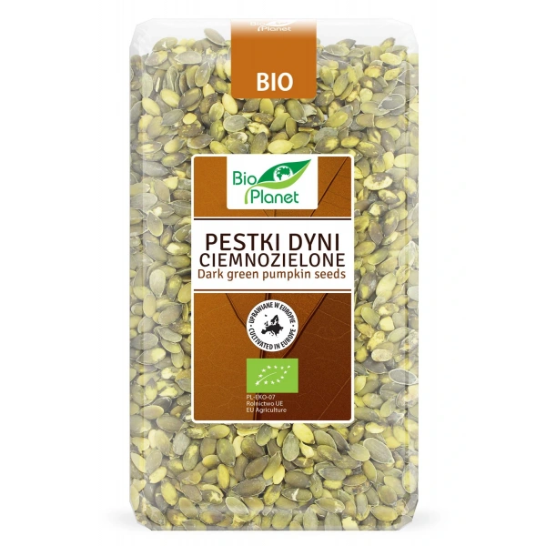 Bio planet pestki dyni ciemnozielone (uprawiane w europie) bio 1 kg