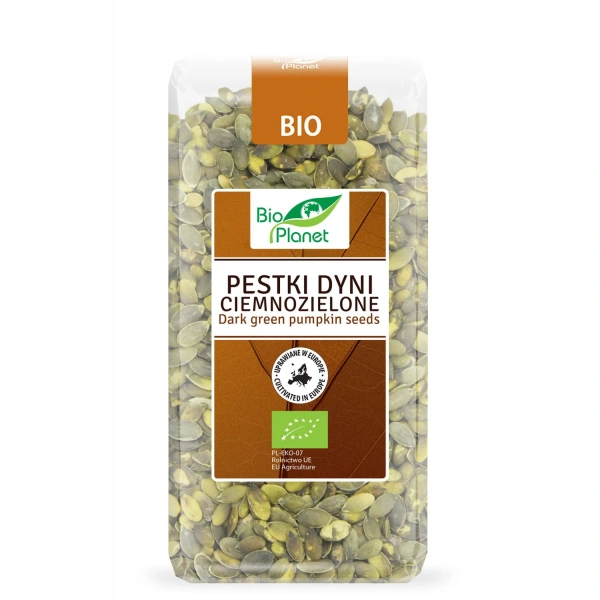 Bio planet pestki dyni ciemnozielone (uprawiane w europie) bio 350 g