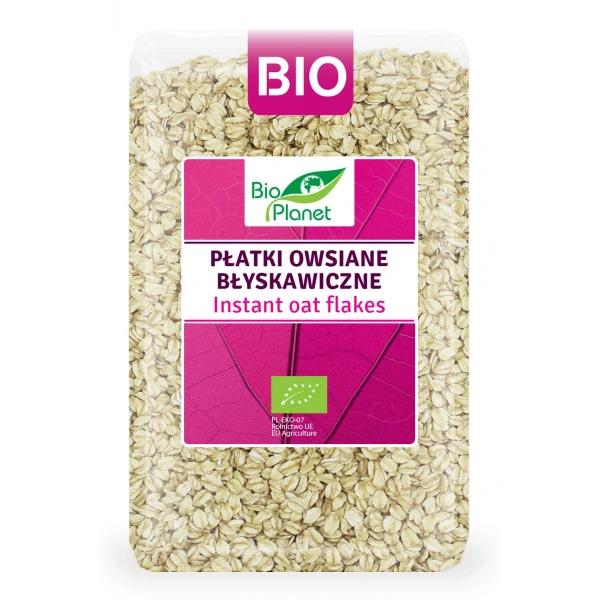 Bio planet płatki owsiane błyskawiczne bio 1 kg