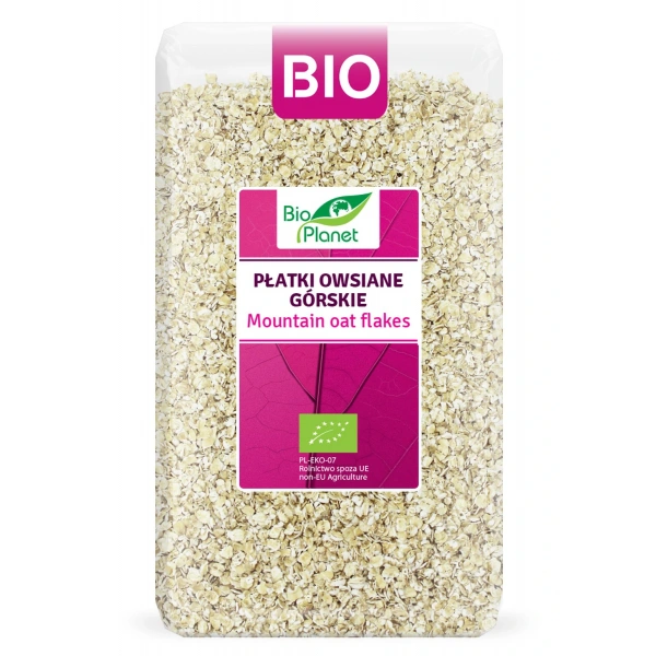 Bio planet płatki owsiane górskie bio 600 g