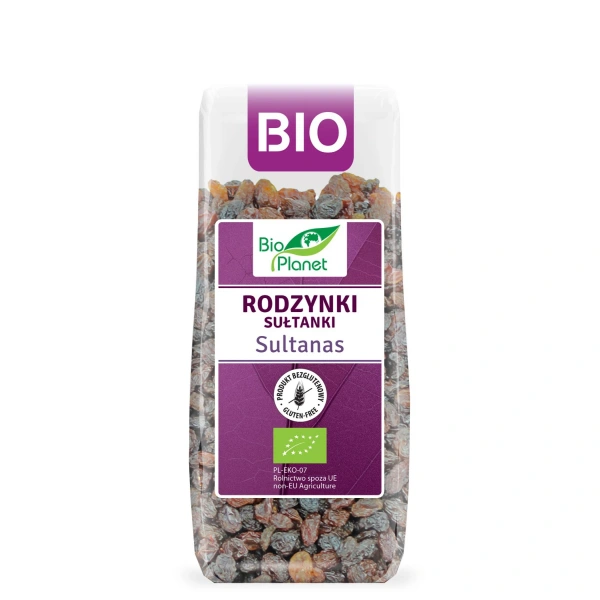 Bio planet rodzynki sułtanki bezglutenowe bio 200 g