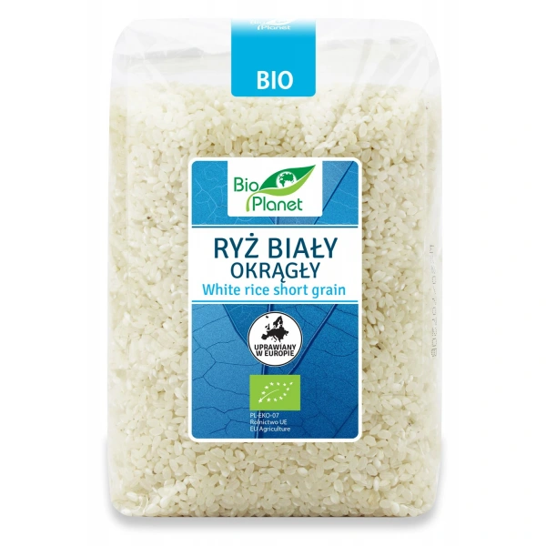 Bio planet ryż biały okrągły bio 1 kg