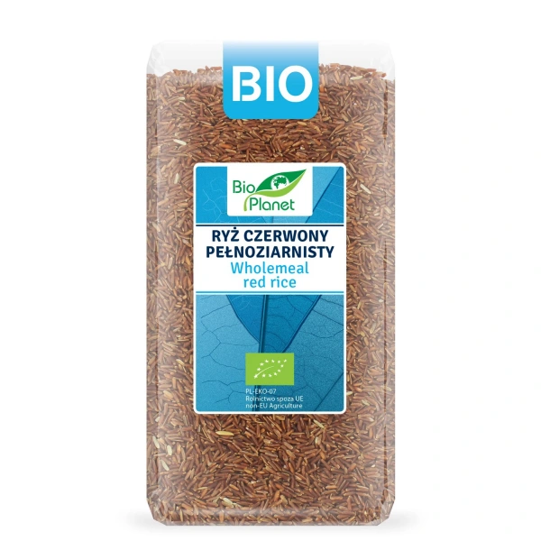 Bio planet ryż czerwony pełnoziarnisty bio 500 g