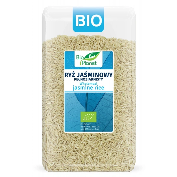 Bio planet ryż jaśminowy pełnoziarnisty bio 1 kg