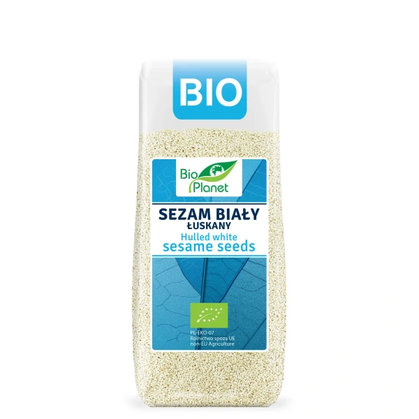 Bio planet sezam biały łuskany bio 200 g