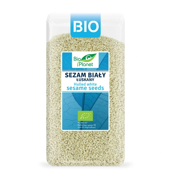 Bio planet sezam biały łuskany bio 400 g