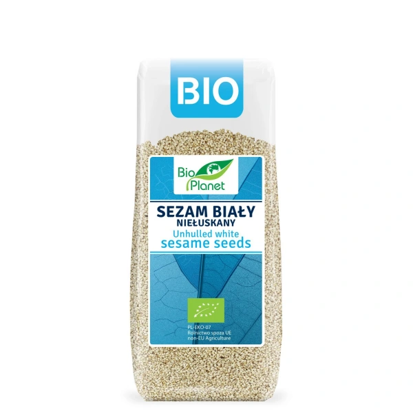 Bio planet sezam biały niełuskany bio 200 g