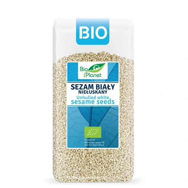 Bio planet sezam biały niełuskany bio 250 g