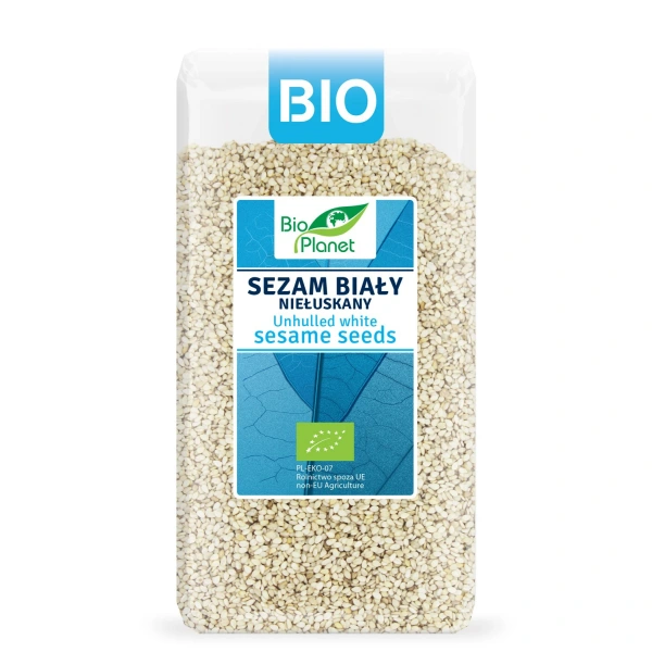 Bio planet sezam biały niełuskany bio 400 g